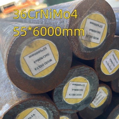 DIN 1.6511 Steel Round Bar 55 Mm Dia 36CrNiMo4 / Hot Rolled Black Surface