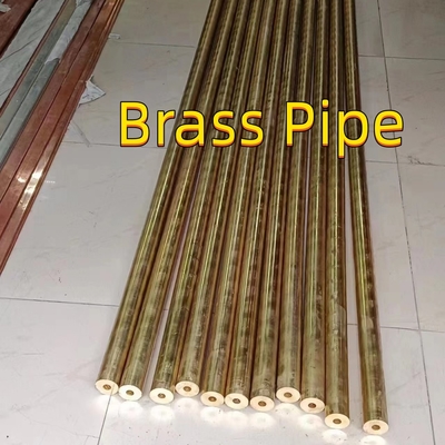 5&quot; Yellow Copper/Brass Pipe Extra Strong Weight Hpb66-0.5 C33000 Hpb63-3 C35600 Cuzn35pb1 Cw600n Brass Hollow Bar