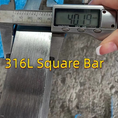 DIN1.4404 SUS316L Stainless Steel Square Bar 25.4*25.4mm Length 3000mm