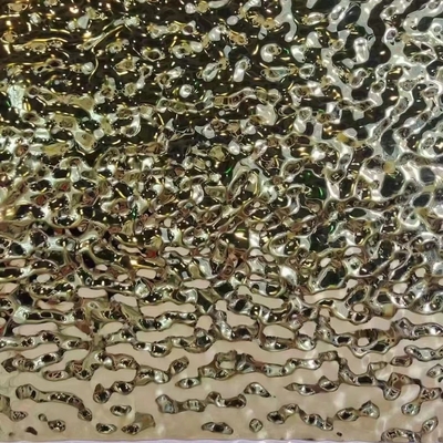 304 Watershed Flower Panel Levha Ayna Killer Levha Rose Gold SUS304 Stainless Steel Sheet