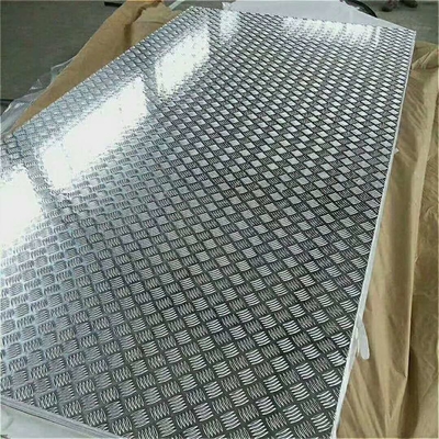 18 Gauge Chequred Polished Aluminum Sheet , 6061 Aluminum Checkered Sheet