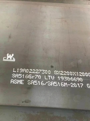 ASME SA516 Grade 70 Carbon Steel Plate , Hot Rolled Steel Plate For Boiler