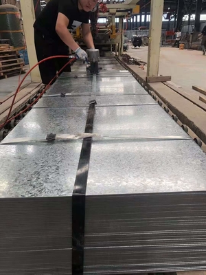Hot Dipped Galvanized Steel Sheet DX51D Coated Z80 Z120 Z275  0.5-3.0mm Thickness Chromated and No Oiled