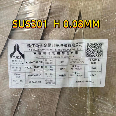 Cold Rolled Stainless Steel Coils Strip Sus301 Eh  Jis G4313 Deburred Edges