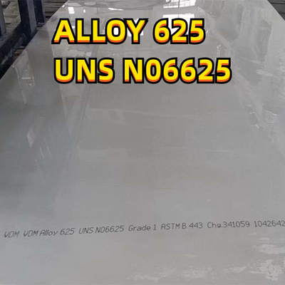 Heat Resistant Nickel Alloy Steel Plate UNS N06625 Inconel 625 3.0*1219*3048mm