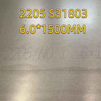 Astm A240 Stainless Steel Plates S31803 S32205 Nace Mr 0175 6000 X 1500 X 8mmthk