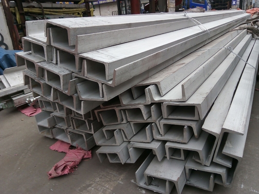 ASTM A36 Hot Rolled Stainless Steel U Channel Black / Bright Surface For Construction