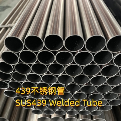 SUS 439 Stainless Steel Pipe For Exhaust Tubing SS439M Welded 102*2