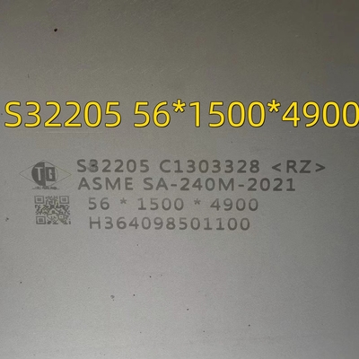 Hot Rolled 3-100mm Duplex 2205 Plate 2205 Duplex Stainless Steel Plate Sizes 2000*6000MM