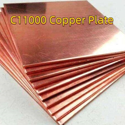 1/2H C1011 Cu-Dhp Pure Copper Plate C1100 C12200 C71500  C61400 C17200 0.5*600*2000