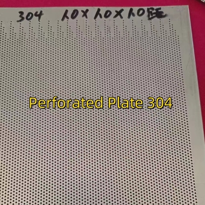 Stainless Steel Perforated Sheet SUS304 1MM THK X HOLE Ø1MM X PITCH 2MM X L1000MM X 2000MM