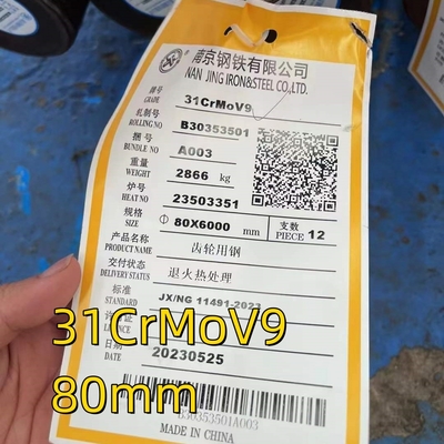 DIN 17211 Alloy Steel Forgings 1.8519/31crmov9 Tool Nitriding Steel Flat Round Bar
