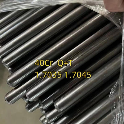 40Cr 1.7035  Q+T  25mm Dia 2500mm Length Cold Drawn Round Bar Bright Surface H9 Tolorance HRC 28-32