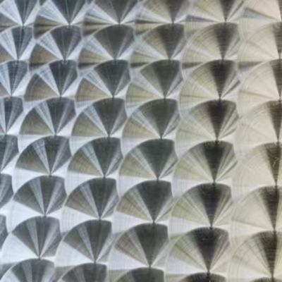 304 Stainless Steel Sheet 3D CD Circle Mirror Surface Laser Texture  For Architectural Design 1.5*1220*2440MM