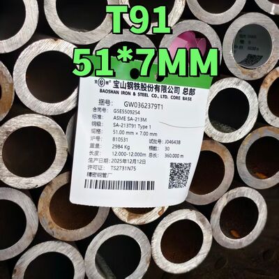 Heat-Exchanger ASTM A213 T91 Seamless Boilers Alloy-PSteel Pipe For High Temperature Service