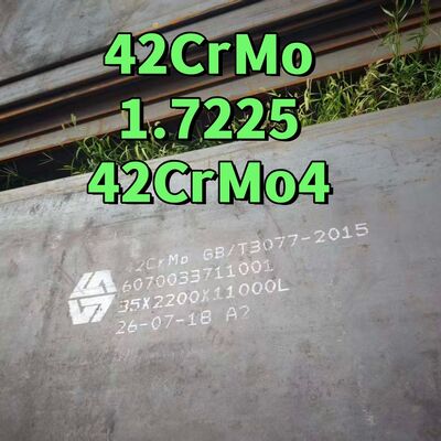 42CrMo4 4140 1.7225 SCM440 Alloy Steel Plate Quenched Tempered Chromium Molybdenum 20-200mm
