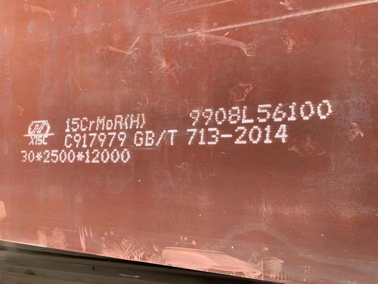 Pressure Vessel And Boiler 1.2mm Hot Rolled Alloy Steel Plate 15CrMoR(HIC) 15CrMoR N+T 15CrMoR