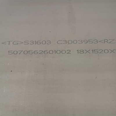 SS 316L PLATE ASTM A240 316L Stainless Steel Plate NO.1 Finished 2000mm Width