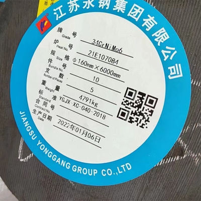Hot Rolled 34CrNiMo6 Steel Round Bar Rod DIN 1.6582 EN 10083 Forged Alloy Rod
