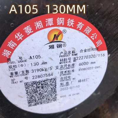 A105 Forged Solid Steel Round Bar OD 130MM ASME A105 Boiler