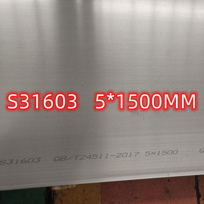 SS316L Hot Rolled Stainless Steel Plates Inox 1.4404 ASTM A240 8mm*2000mm