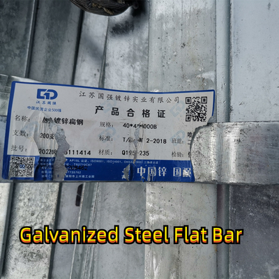 50*5*6000mm Galvanized Steel Flat Bar A36 Q235B Hot Dipped Iron Square