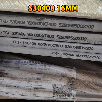 ASTM A240 BA Stainless Steel Plate TP304 S30408 2000mm Width For Boiler