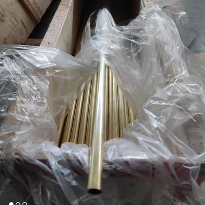 C44300 Seamless Brass Tube Pipe CuZn28Sn1As CW706R ɸ 24 X 1 X 7600mm EN 12451