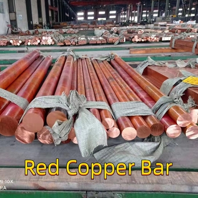 C10100 Oxygen Free Round Bar Red Copper 99.9% Pure Od 80mm For Industrial