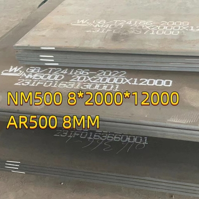 Wear-Resistant NM500 Armor Ar500 Plate 12 Mm  Length 2440 Mm Width1220 Mm