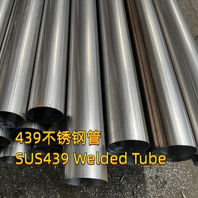 SUS 439 Stainless Steel Pipe For Exhaust Tubing SS439M Welded 102*2