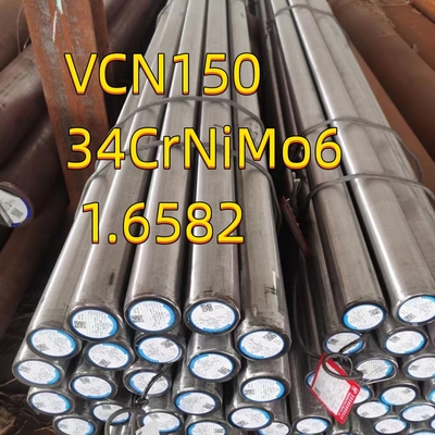 ISO Steel Round Bar VCN150 DIN 1.6582 34CrNiMo6 EN10083-3 Quenched Tempered UT Test