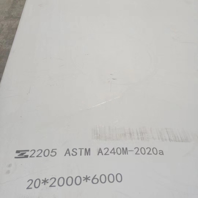 ASTM A240 S32205 S31803 2205 Duplex Stainless Steel Plate Hot Rolled  20*2000* 6000mm