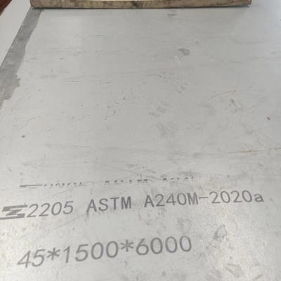 ASTM A240 S32205 S31803 2205 Duplex Stainless Steel Plate Hot Rolled  20*2000* 6000mm