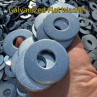 Zinc Plated Carbon Steel Flat Washer M8 M10 M12 M16 M20 M25 Galvanized Plain