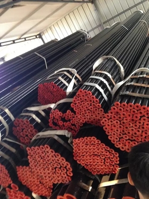 API 5L Astm A53 A106 Seamless Steel Pipe With Black Coating Bevelled End And Caps