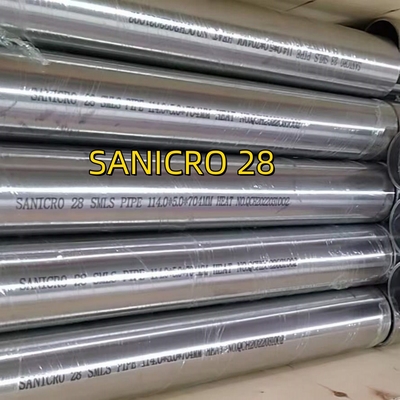 SANICRO 28 UNS N08028/W. Nr. 1.4563 SMLS PIPE Alloy28 Stainless Steel Tubing 114*5*6000