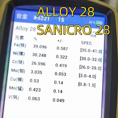 Incoloy 28 Alloy Steel Pipe UNS N08028/W. Nr. 1.4563 Highly Alloyed Austenitic Stainless Steel Tubing