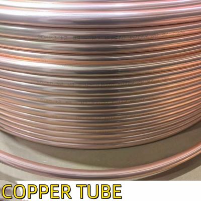 Red Copper Pipe  For Air Condition Pancake Copper Pipe Coil 6.35*0.8mm