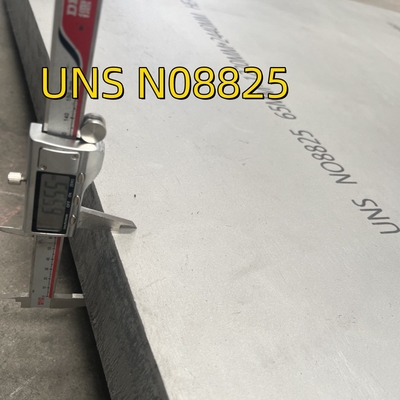 Plate Size: 4”x 8” x 10 mm thick  Material Grade Inconel 825 Alloy Steel Plate