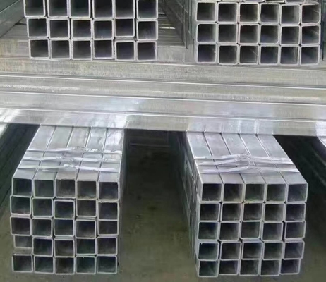 Rectangular / Square Steel Pipe Hollow Section Galvanzied / Black Annealing Steel Tube