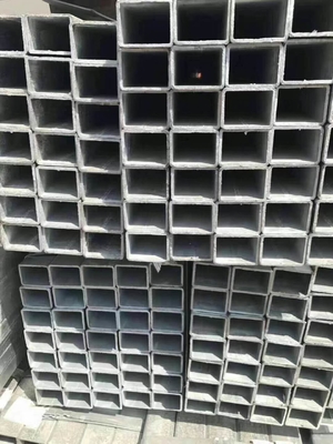 Rectangular / Square Steel Pipe Hollow Section Galvanzied / Black Annealing Steel Tube