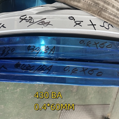 SS Stainless Coil Strip 430  With Ba and PVC Coating With High Dept Pressing SUS430 Strip