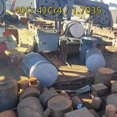 DIN WNr 41Cr4 / 1.7035 40Cr Diametr 250-500mm Forged Steel Round Bar SCR440 Alloy Bar