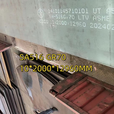Carbon Steel ASTM A-516 Gr 70 Plate ( 6 FT Width X 40 FT Long)  THICKNESS 3/8 IN According To EN10204  3.1 Cert