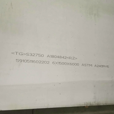 1500*6000mm Length S32750 2507 Super Duplex Steel Plate  DIN1.4410 Stainless Steel Plate