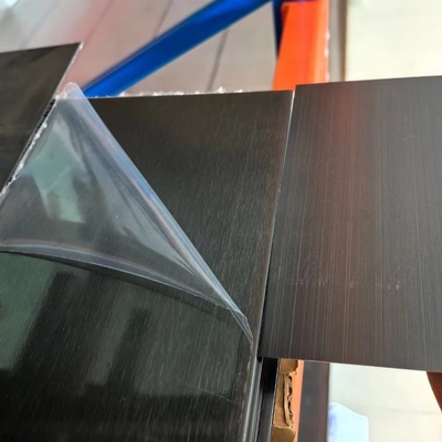 Antifingerprint 201 304  Stainless Steel Sheet Black Hair-Brushed Surface 1.0*1220*2440mm Sandblasting