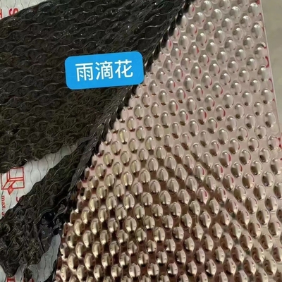 201 304 316L  Mirror Grain Embossed Pattern Stainless Steel Decorative Sheet For Panels and Cladding