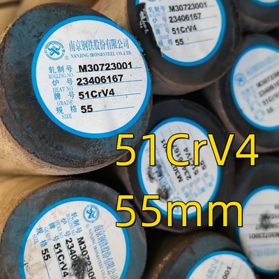 Hot Rolled 51CrV4 Spring Alloy Rod 6m Length ASTM AISI 6150 DIN1.8169 Steel Round Bar