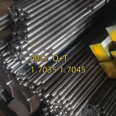 40Cr 1.7035  Q+T  25mm Dia 2500mm Length Cold Drawn Round Bar Bright Surface H9 Tolorance HRC 28-32